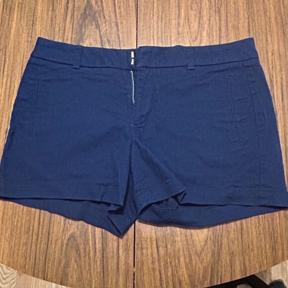 a.n.a NAVY SIZE 8 TWILL SHORT - Picture 1 of 3